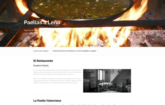 Página Web El Raco de la Paella
