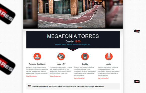 Página Web Megafonia Torres
