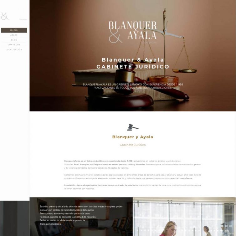 Página Web Blanquer & Asociados