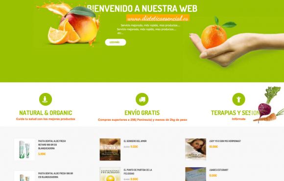 Página Web Dietetica Esencial Salud