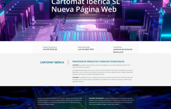 Página Web Cartomat Iberica