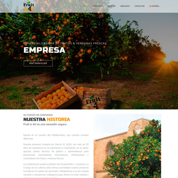 Página Web Fruit is 4U