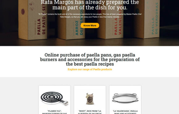Página Web Paella and co