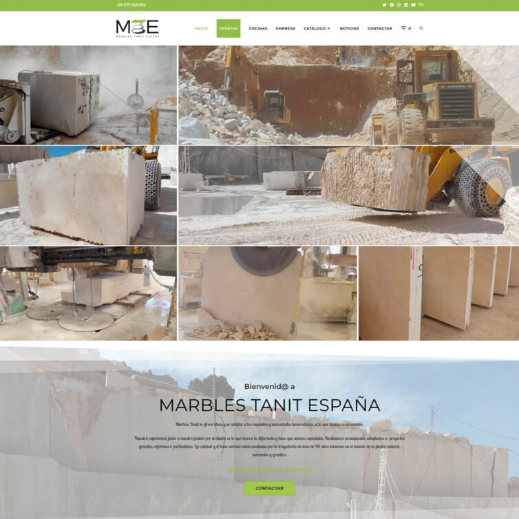 Página Web Marbles Tanit Spain