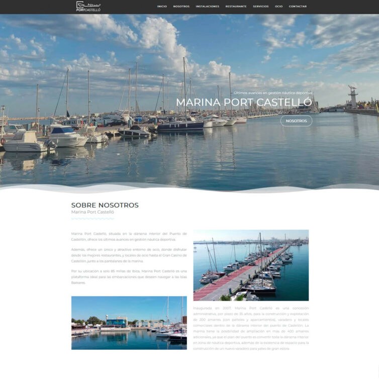 Página Web Marina Port Castello